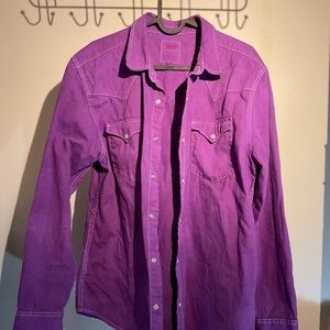 Levi’s purple denim shirt size M